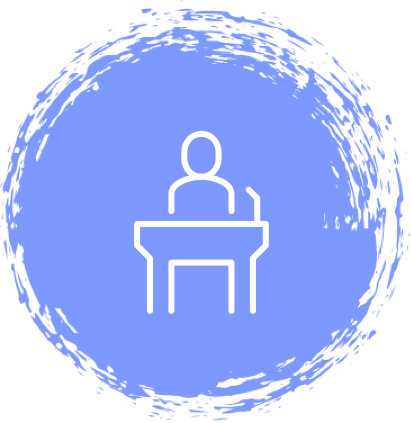 Icon representing the concept of development